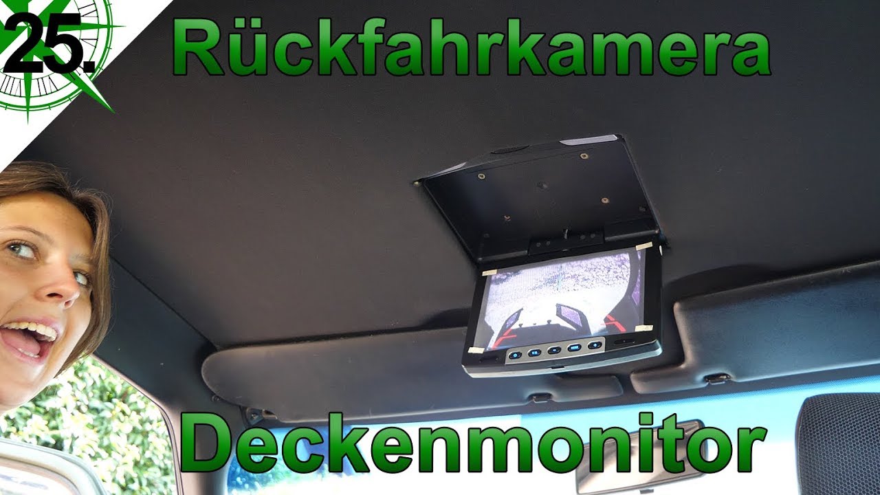 Innenausbau | Rückfahrkamera mit Deckenmonitor | vom VW T4 Syncro Transporter zum Camper | # 25.