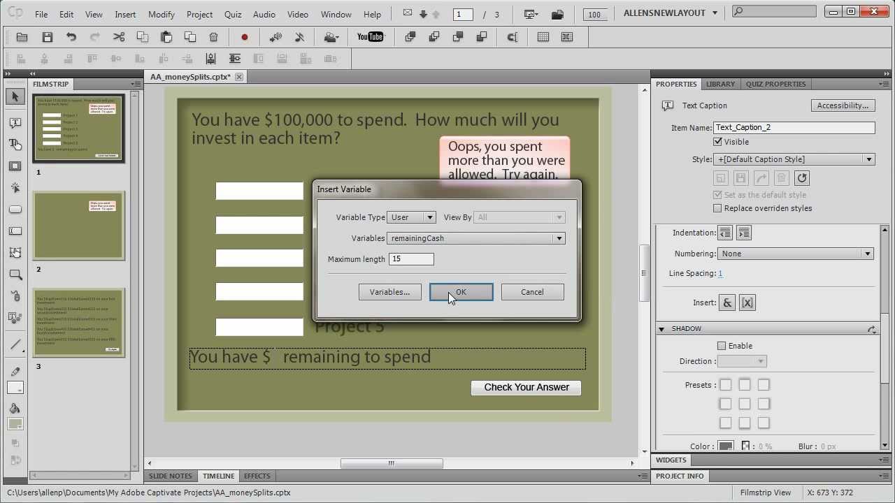Что это: Эпизод 7. Работа с расширенными действиями в Adobe Captivate 5.5