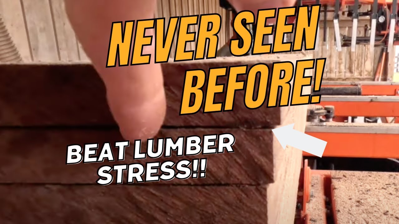 Identify Stress When Sawmilling!  Never Filmed Before! Pro Secrets to Sawmill Flat Wood!
