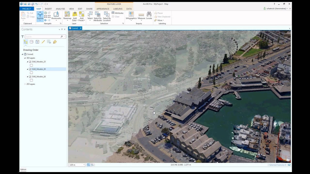 Integration of aero3Dpro into ArcGIS Pro (Full HD)