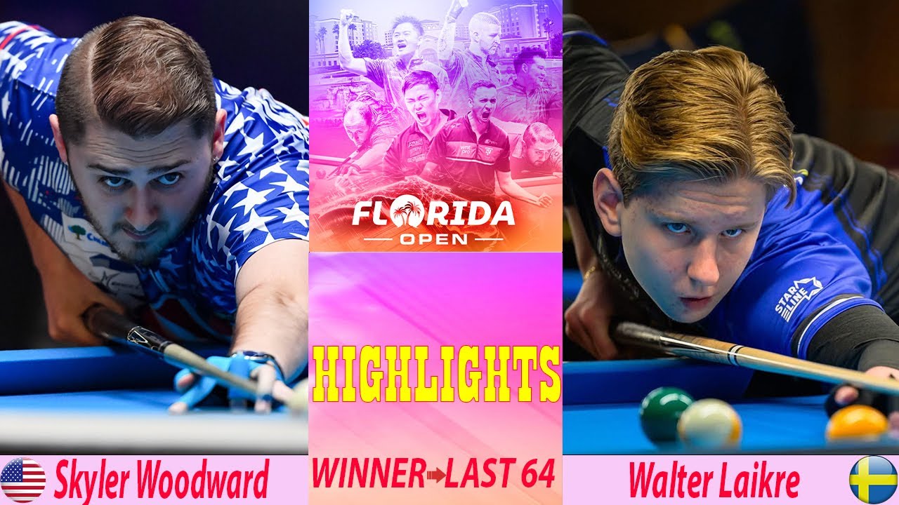 HIGHLIGHTS | Skyler Woodward vs Walter Laikre | Florida Open Pool Championship