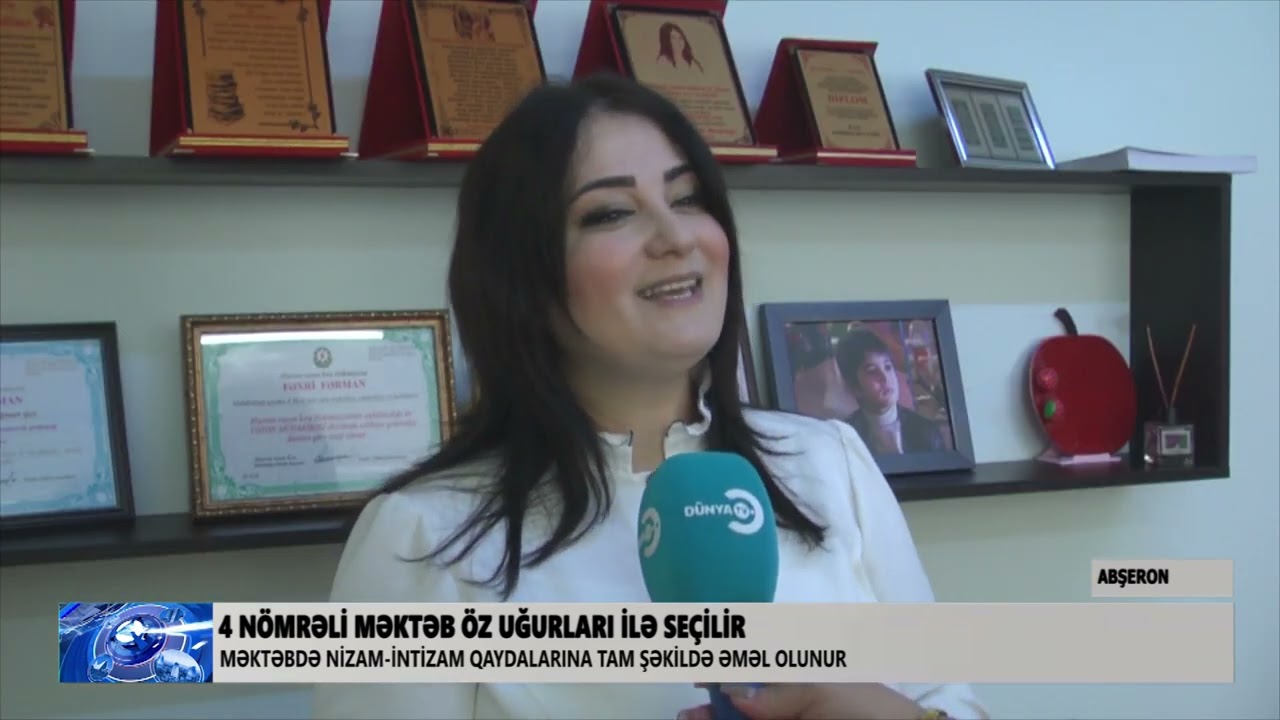 Abşeron 4 nömrəli tam orta məktəb nizam intizamı ilə seçilir