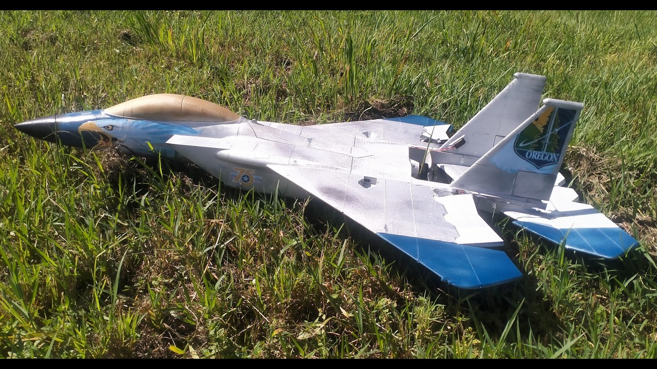 3D Printed F15 RC Plane Maiden Flight