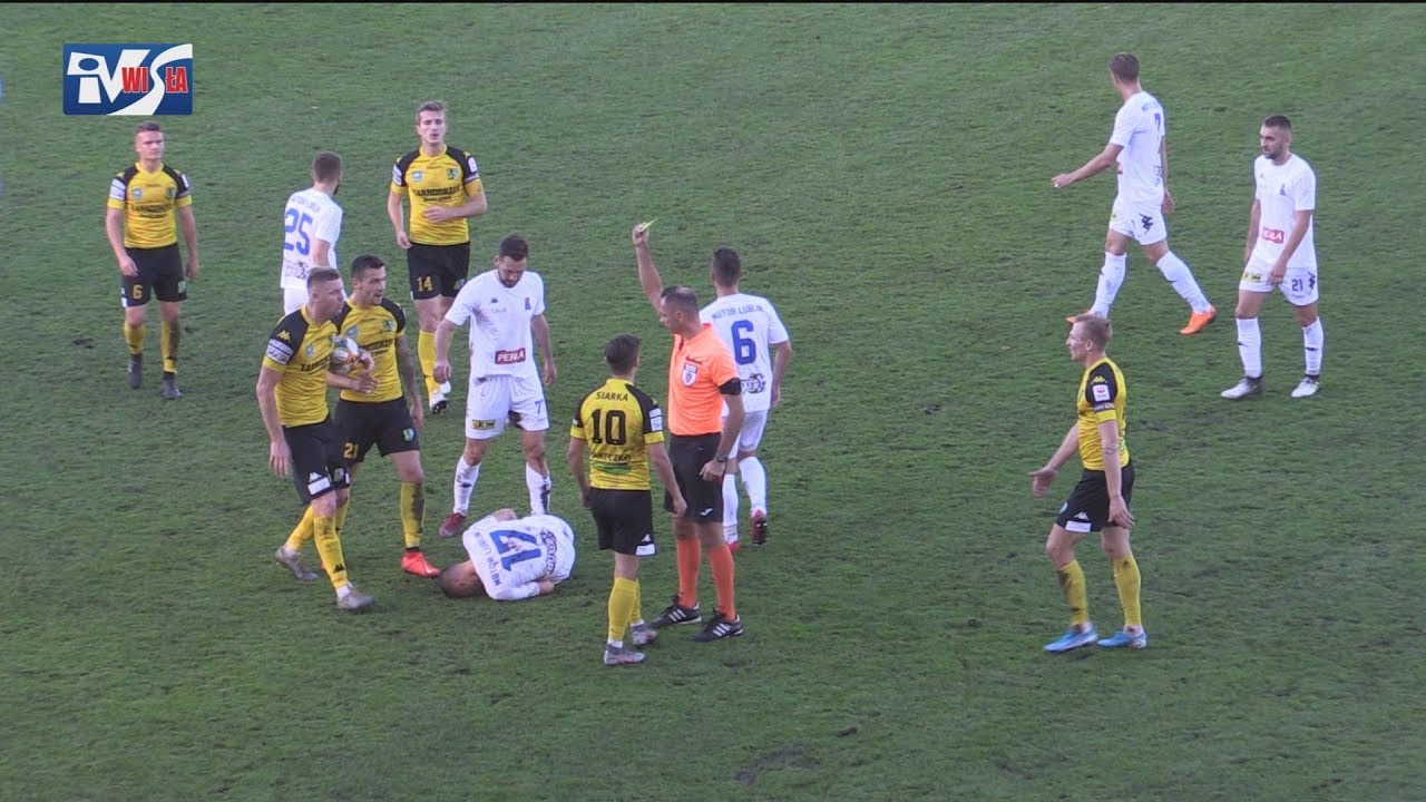 SIARKA TARNOBRZEG - MOTOR LUBLIN 1:2 (1:1) - FRAGMENTY MECZU I KOMENTARZE TRENERÓW