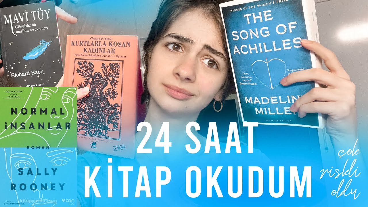 24 SAAT BOYUNCA KİTAP OKUDUM | evet beynim eridi