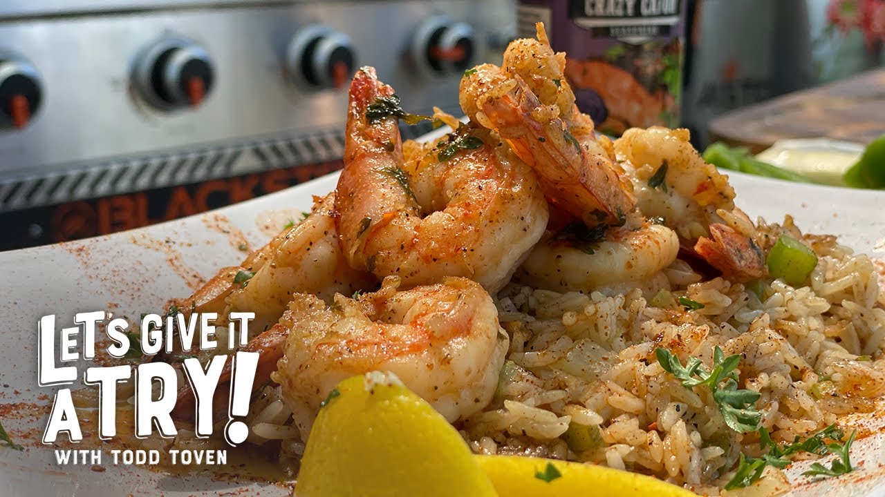 Todd's Cajun Shrimp Scampi with Rice | Let's Give it a Try | Blackstone Griddles