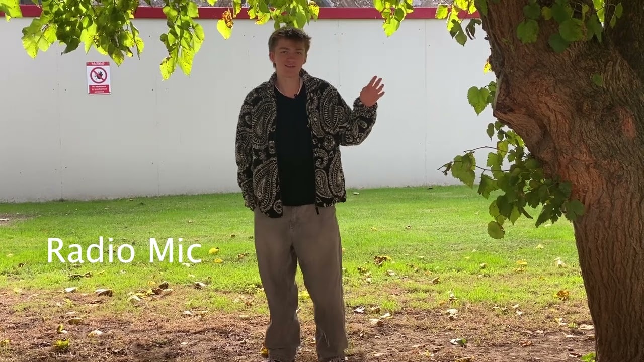 Audio test shot sizes
