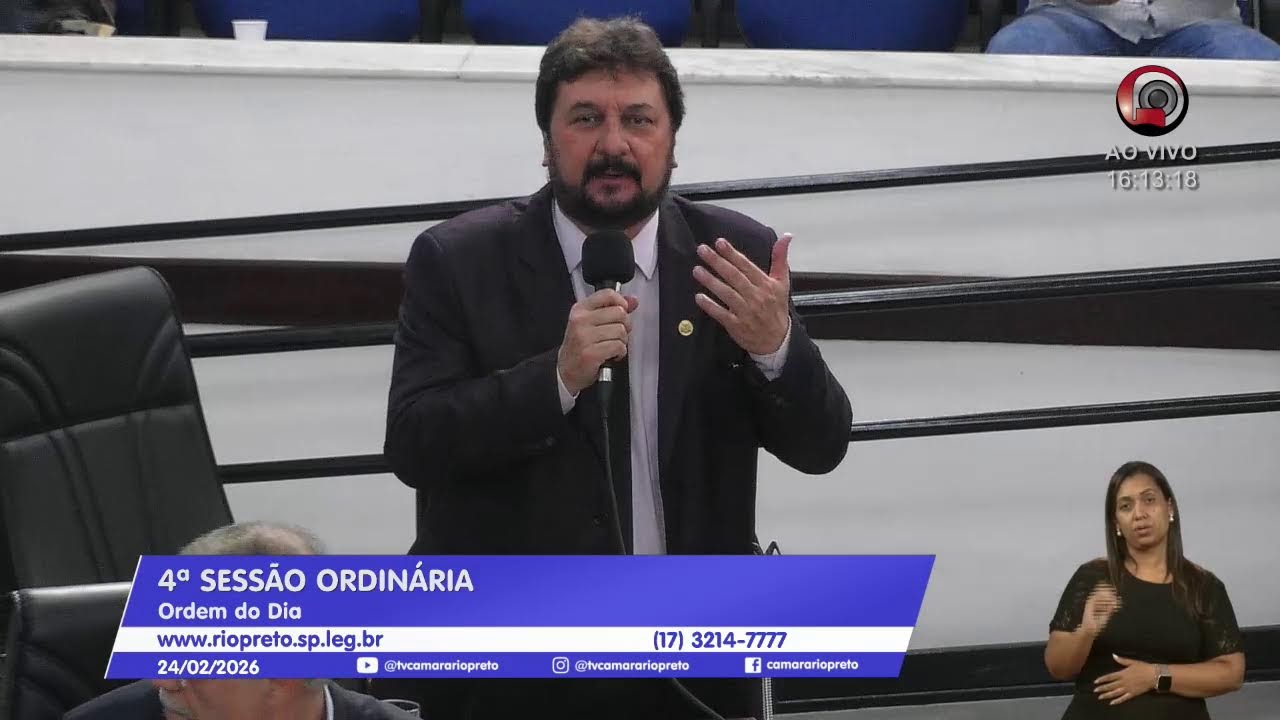 AO VIVO - 4ª SESSÃO ORDINÁRIA - 24/02/2026