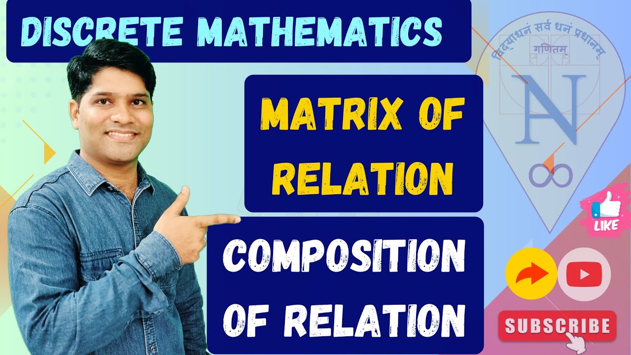Lec 8: All about composition relation and matrix of a relation #discretemathematics