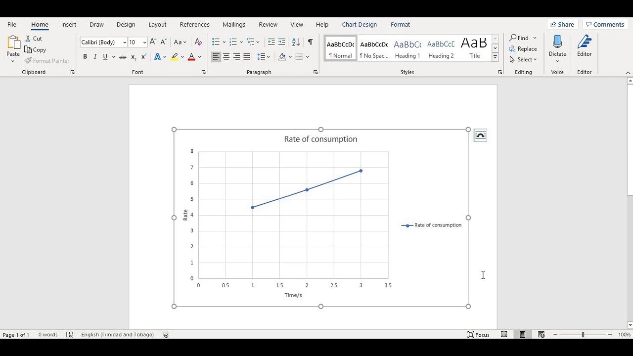 How to Create A Line Graph on Word