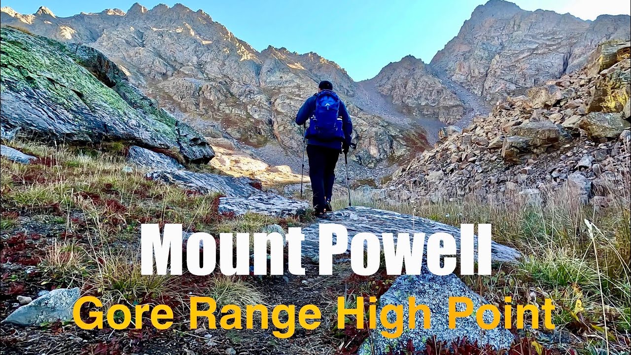 Hiking 13er Mount Powell via Piney Lake w/ Fall Colors, Eagles Nest Wilderness, Gore Range, Colorado