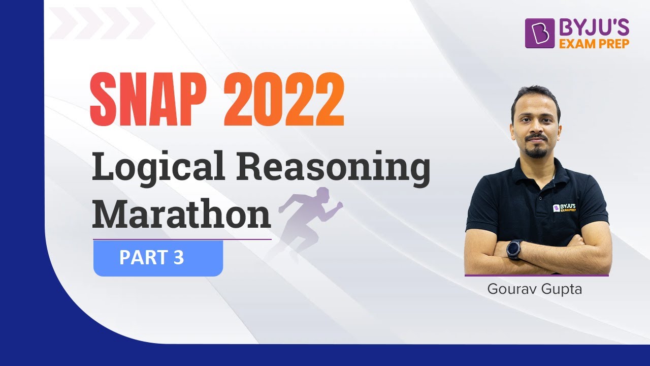 SNAP 2022 Logical Reasoning Marathon | Target SNAP Logical Reasoning Section | Part 3 #snap2022