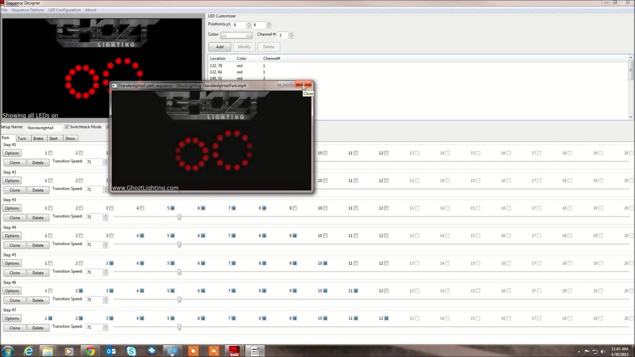 Ghozt Lighting - Sequencer Software Demo