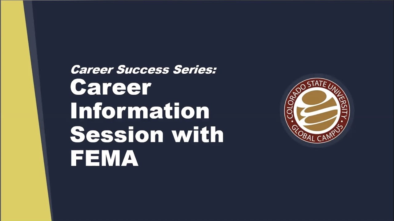 Career Information Session with FEMA
