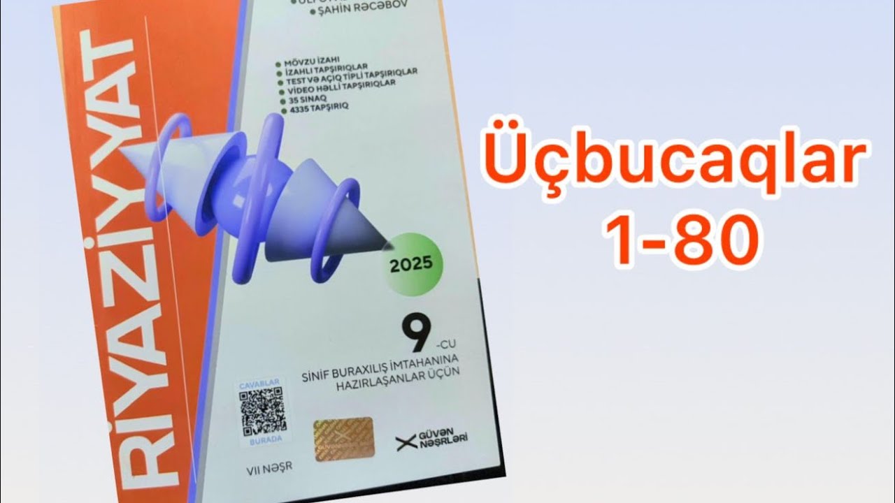G&uuml;vən 9-cu sinif riyaziyyat 2025-2026✅ &Uuml;&ccedil;bucaqlar 