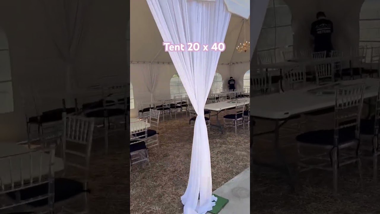 Tent 20 x 40 ft #partytent #party #tent #chairs #birthdaycelebration