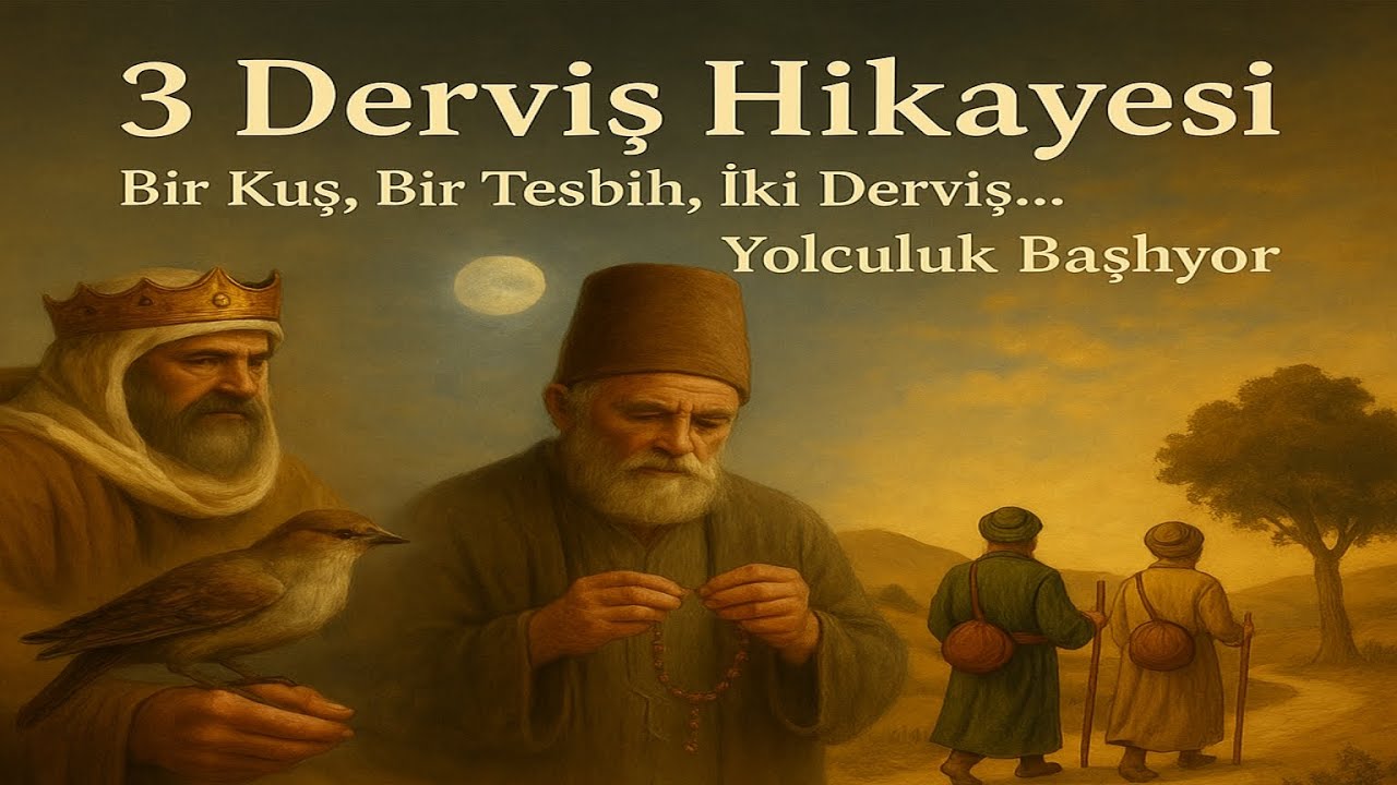 3 Derviş hikayesi;Bir Kuş, Bir Tesbih, İki Derviş… Yolculuk Başlıyor