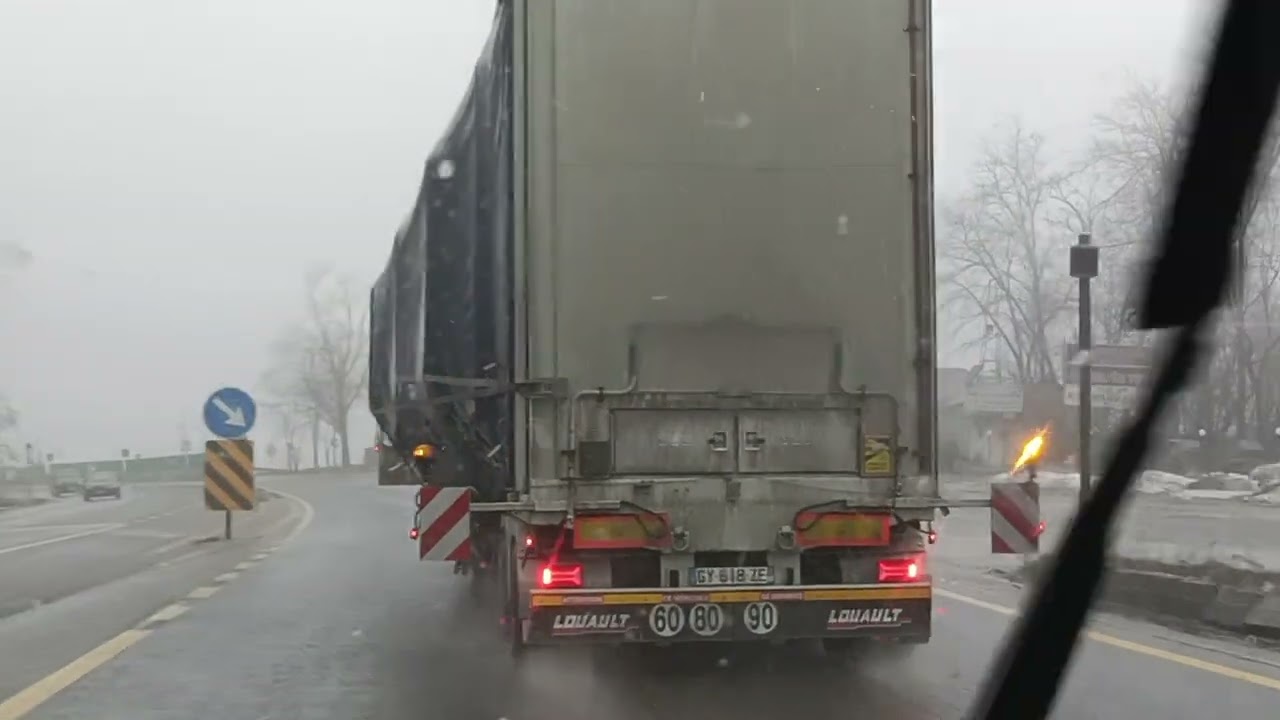 Bolu dağından geniş yükle inişimiz