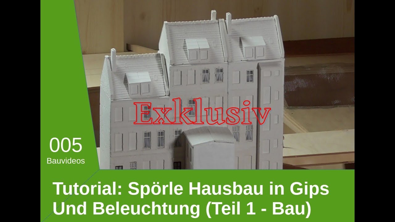 Exklusiver Gipshausbau mit Silikonformen und BIDIB-Beleuchtung