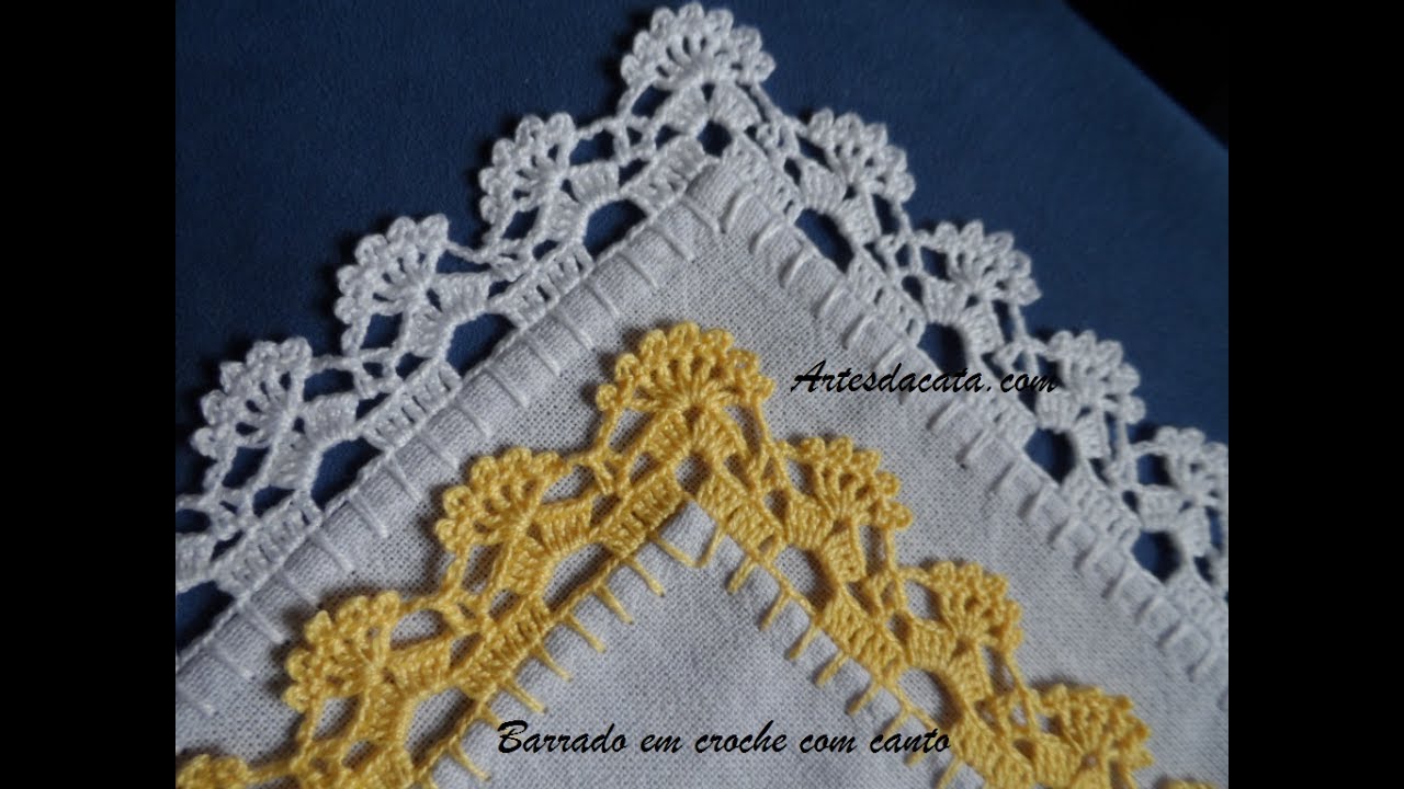Bico em croche com canto - 63