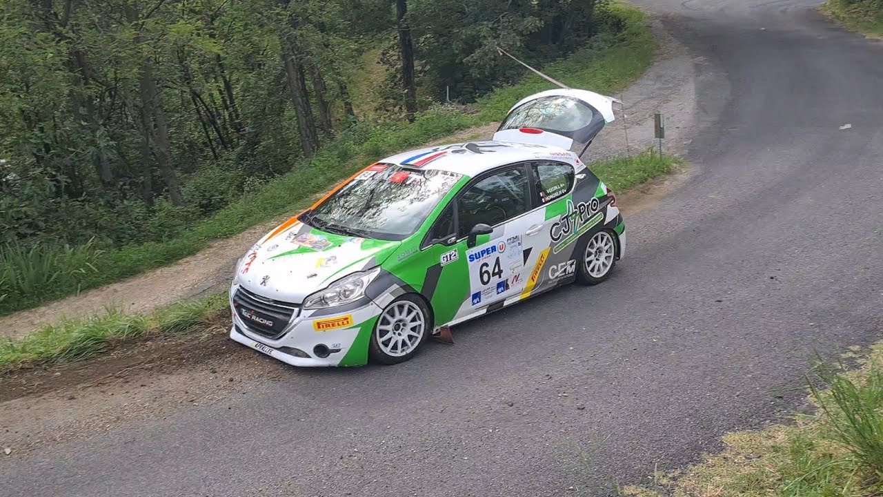 21ème rallye du pays viganais 2024 moderne (ES1,3 et 5), flat out and big shows