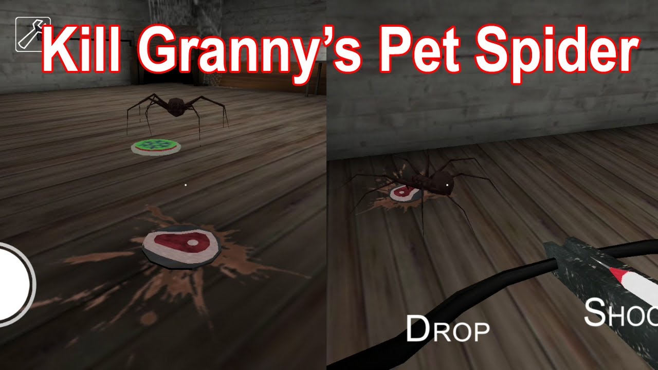 How to kill Spider in Granny 1 | Granny's pet Spider | Spider experiment | #shorts
