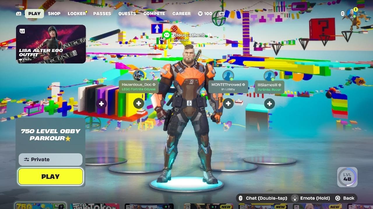 Fortnite chapter 7 season 1 deathrun challenge grinding