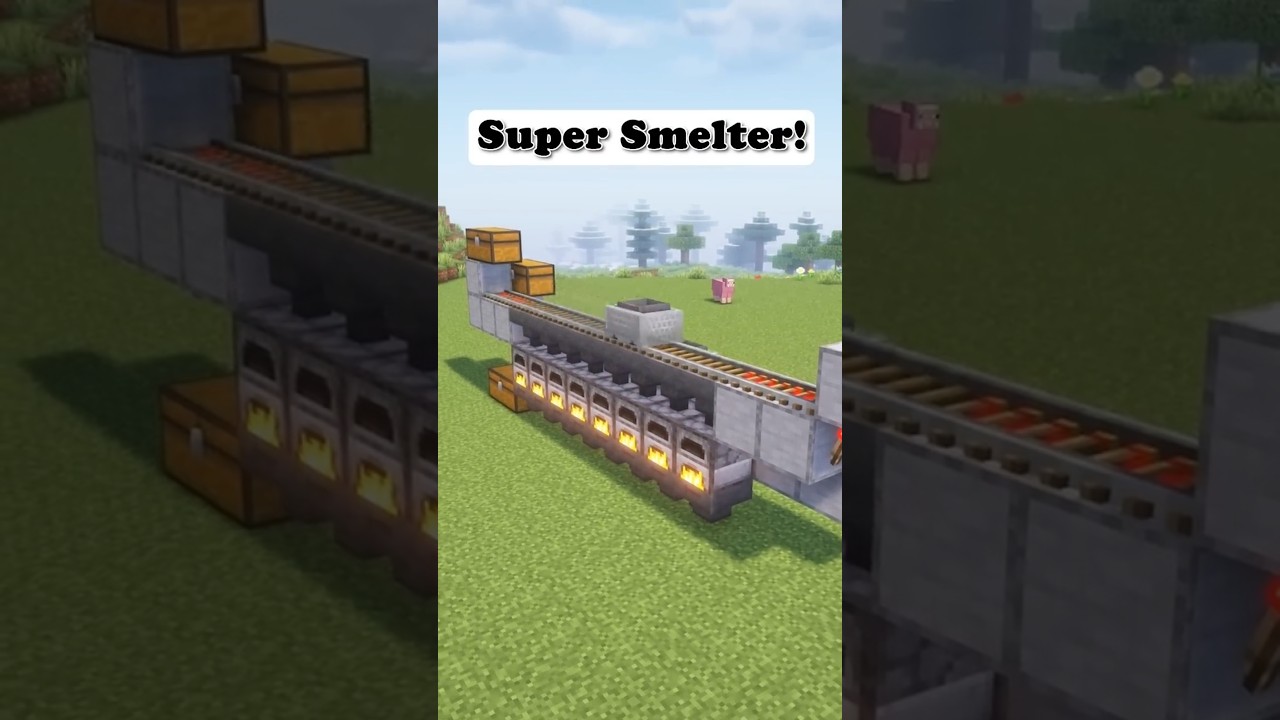 Easy Super Smelter Tutorial For Minecraft 1.21.5+ | #shorts #trending #ytshorts #gaming #minecraft