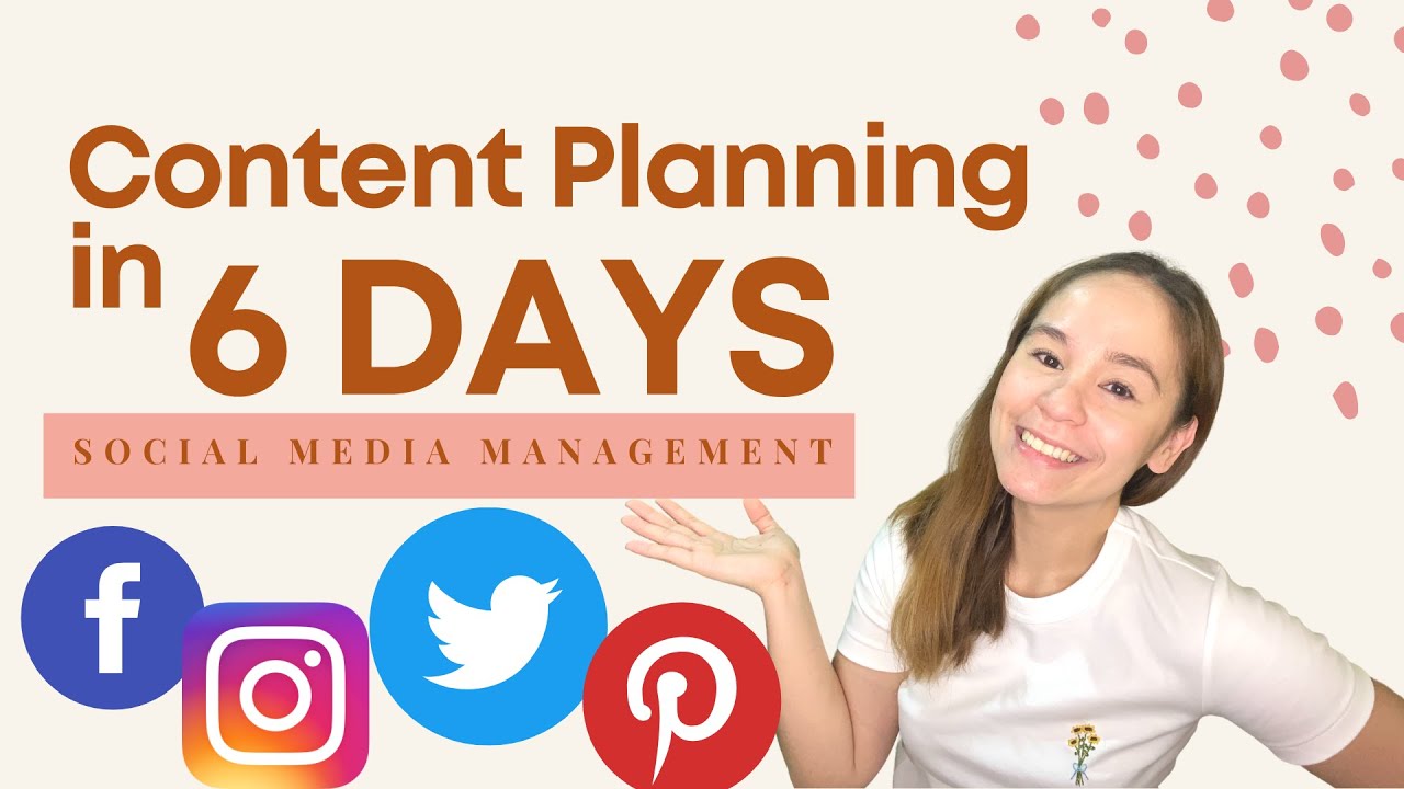 Content Planning in 6 days | How to create a content calendar | FREE TEMPLATE