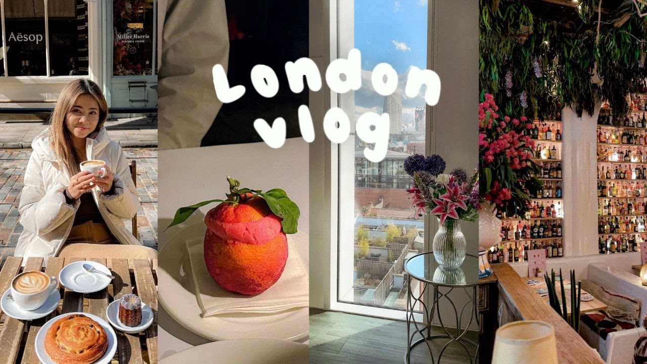 london vlog 🇬🇧 cafe hopping, working from europe, the start of a month abroad