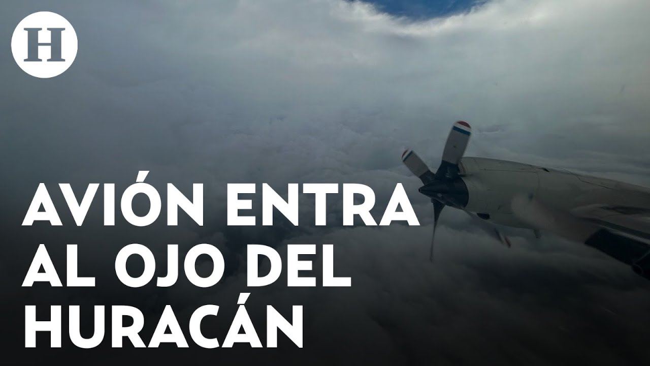 &iexcl;Avi&oacute;n cazahuracanes se mete al ojo del hurac&aacute;n Beryl! As&iacute; se ve el fen&oacute;meno desde adentro