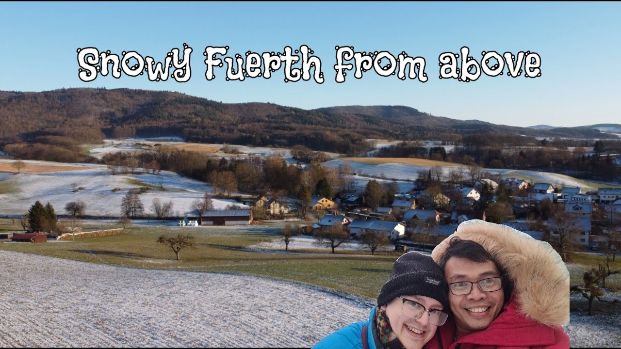 Fürth in Odenwald from above in 4K