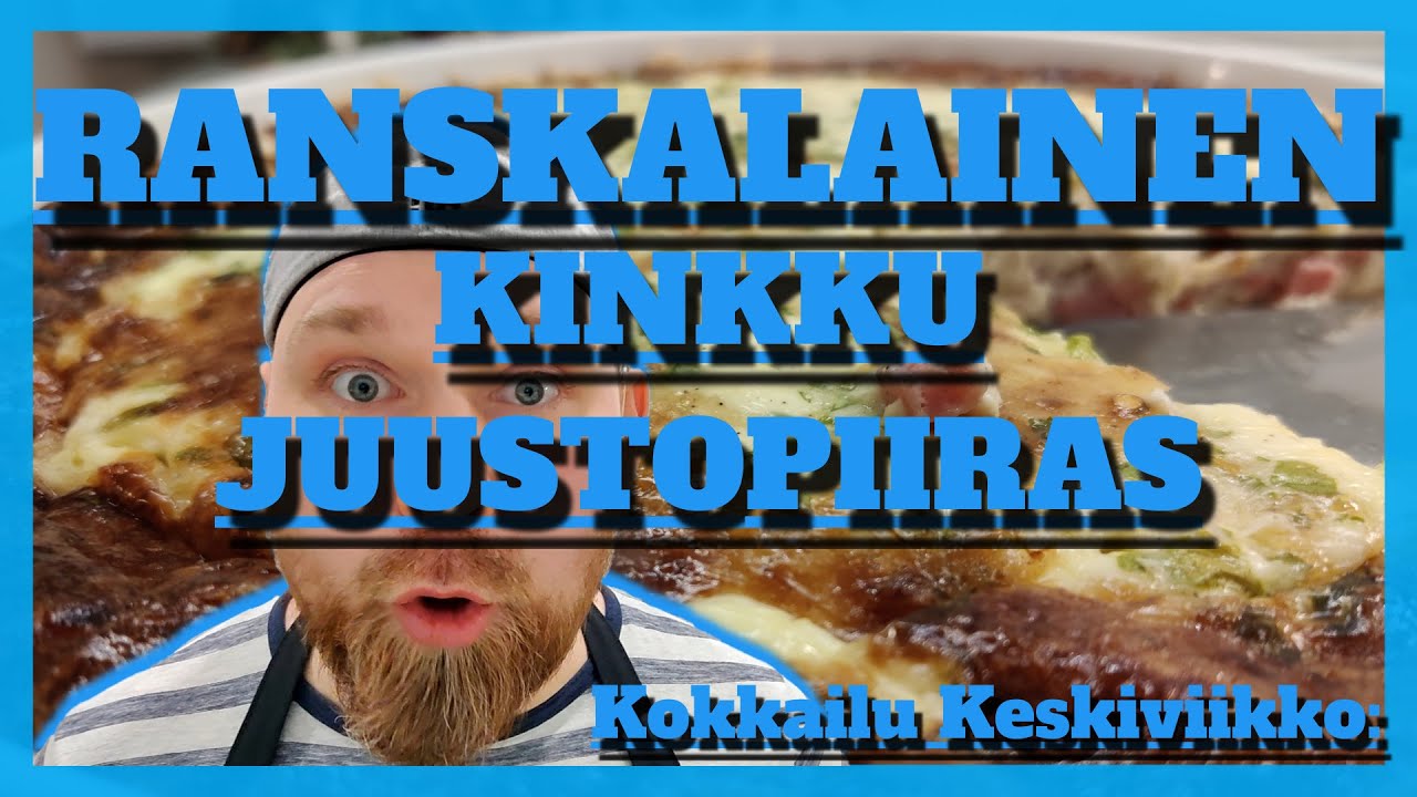 Ranskalainen Kinkku-Juustopiirakka resepti