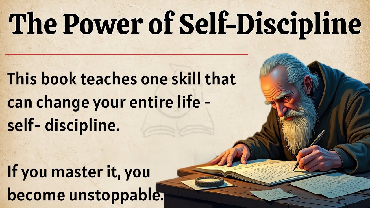 The Power of Self-Discipline: No Excuses || Learn English Through Book Summary 📖 || Improve English