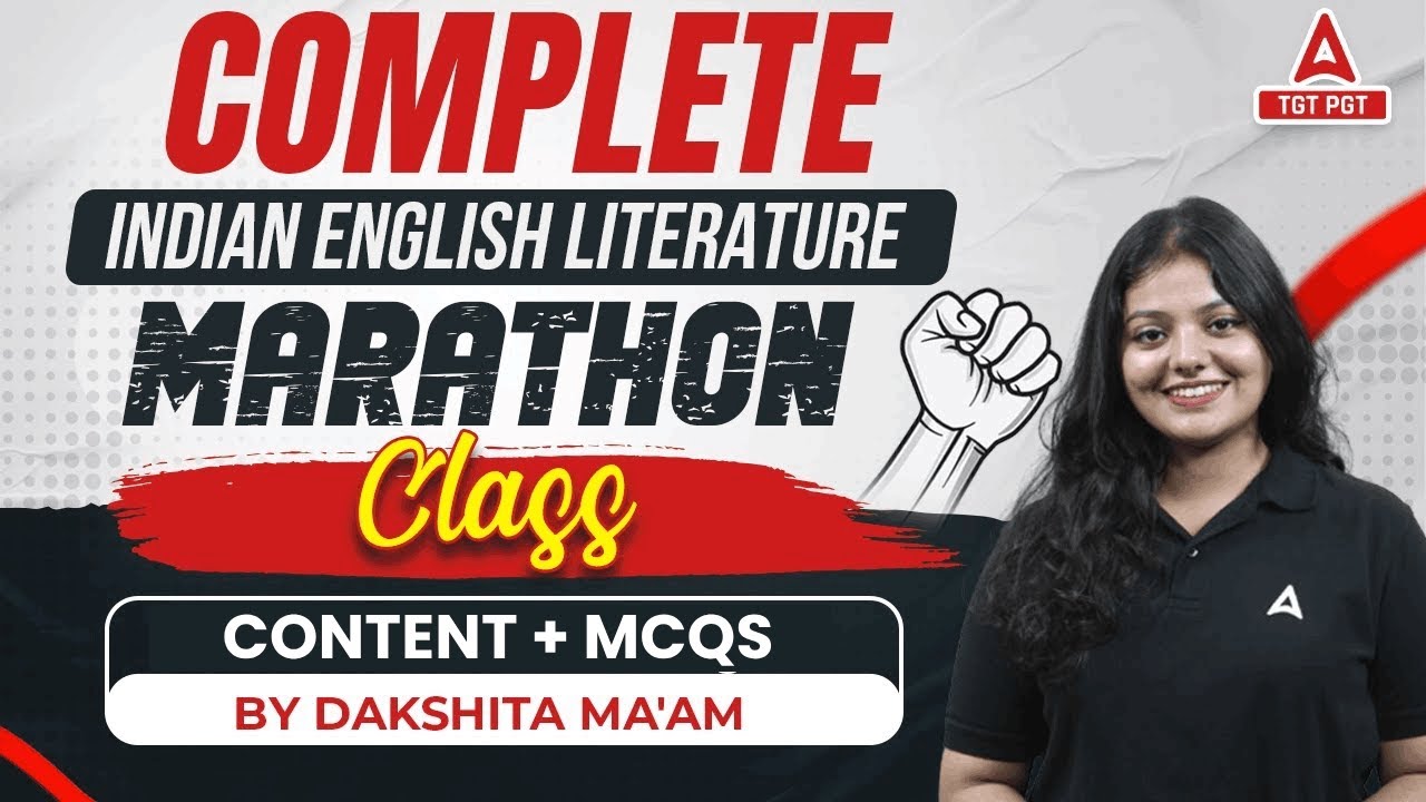 BPSC TRE4.0/NVS/EMRS 2024 | Complete Indian English Literature (  Marathon Class ) Content + MCQ's