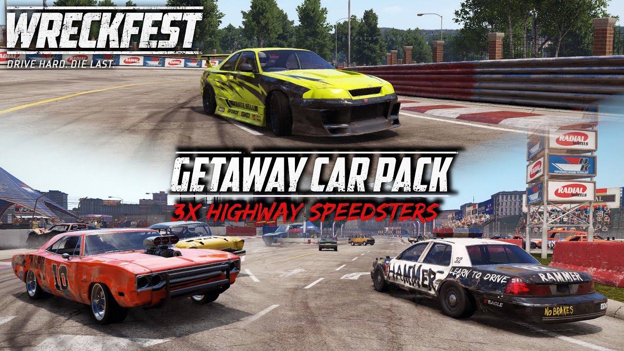 Wreckfest Season 2 - Getaway Car Pack Gameplay