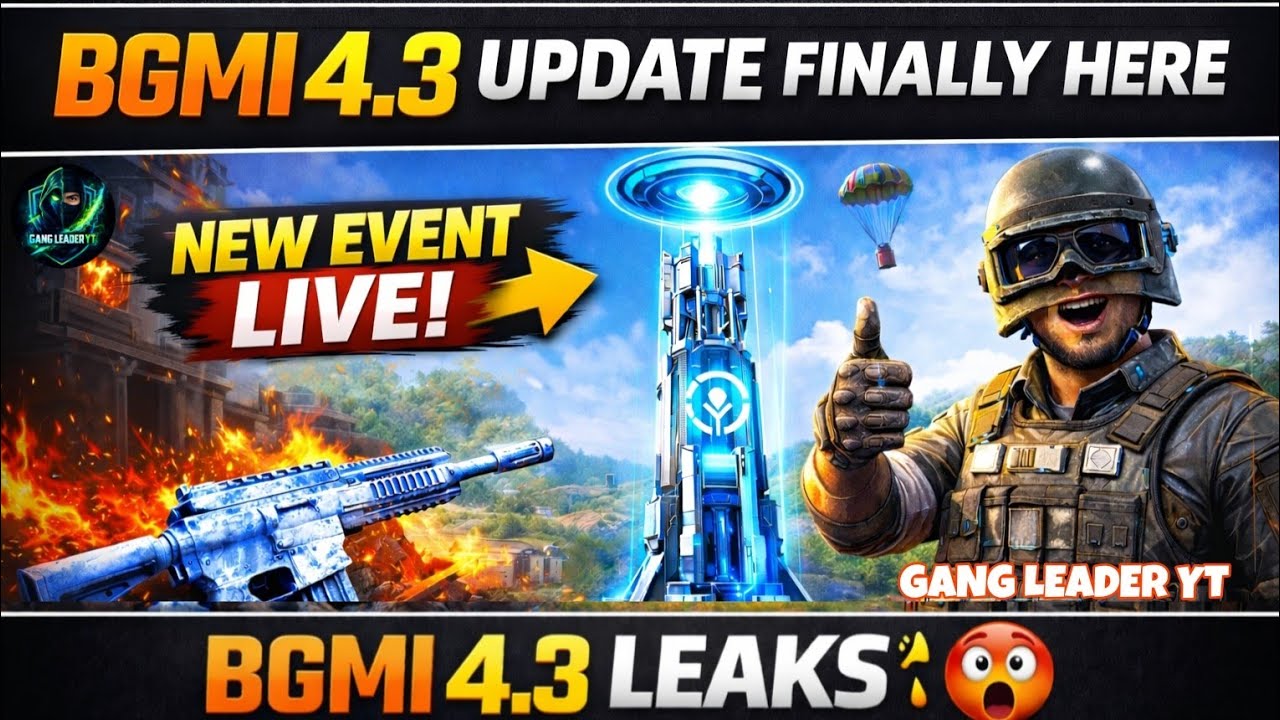 BGMI 4.3 Update Official 🔥 New Event, Recall Tower & Secret Features Explained!