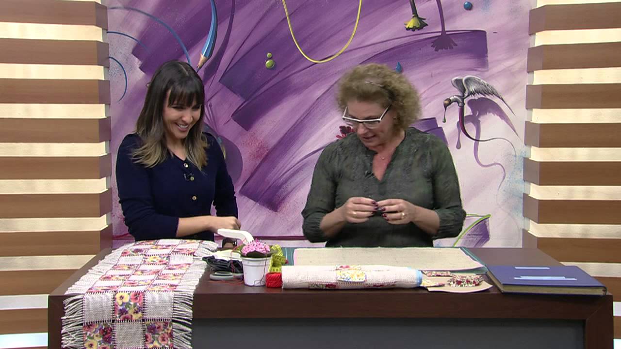 Toalha de Retalhos na Juta por Claudia Niero - 30/07/2014 - Mulher.com - Parte 1/2