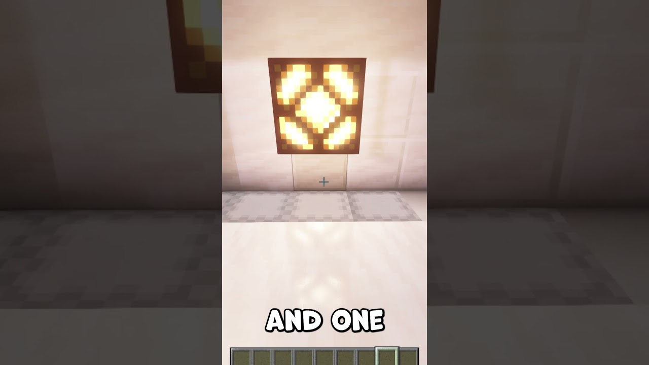 How to make a REDSTONE LAMP in Minecraft (Tutorial) #minecrafttutorial #minecraft