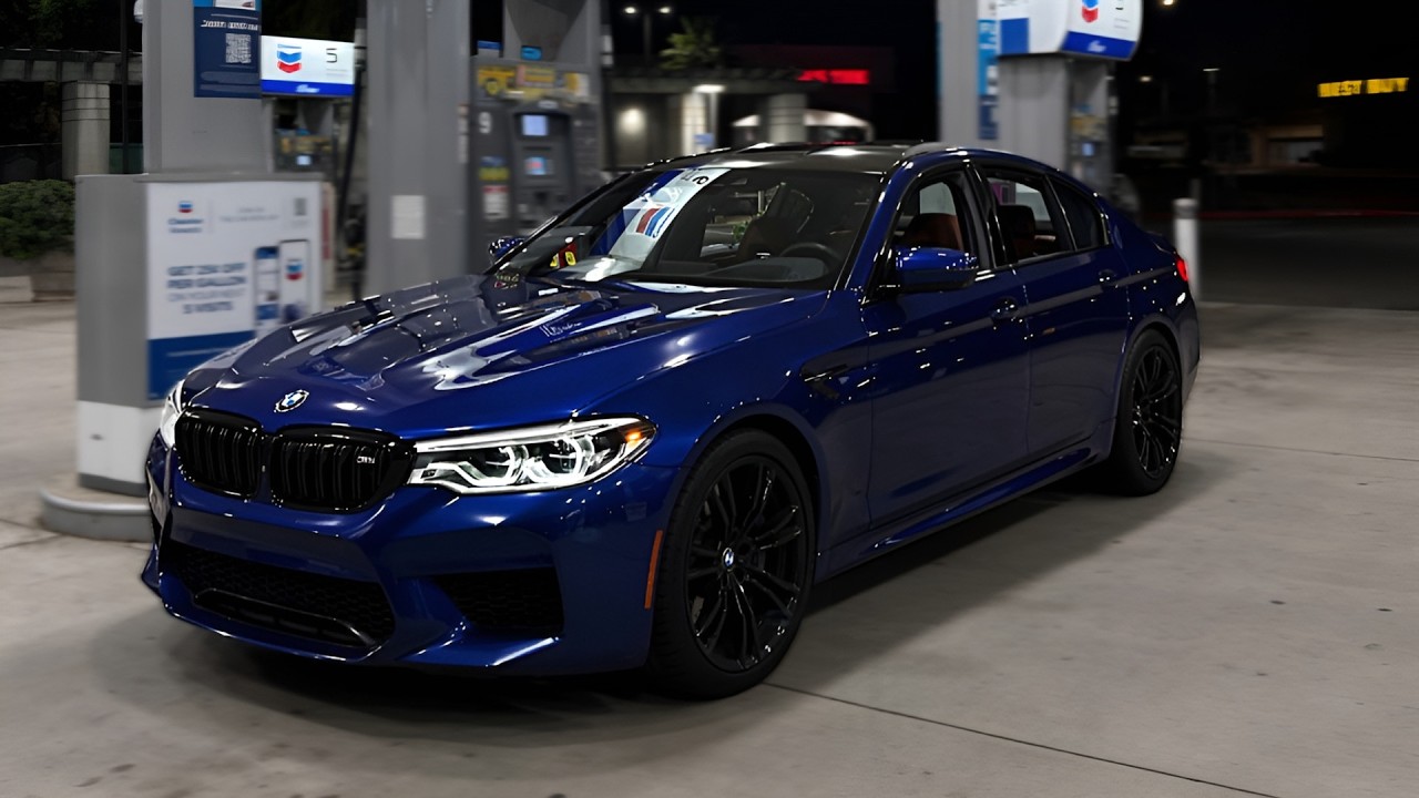 Running late to hair cut in Straight Piped M5