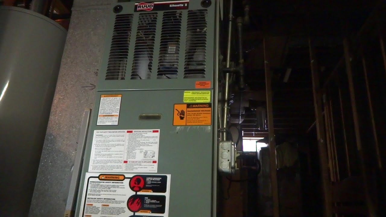 RUUD GAS FURNACE NOT HEATING HOME SERVICE CALL