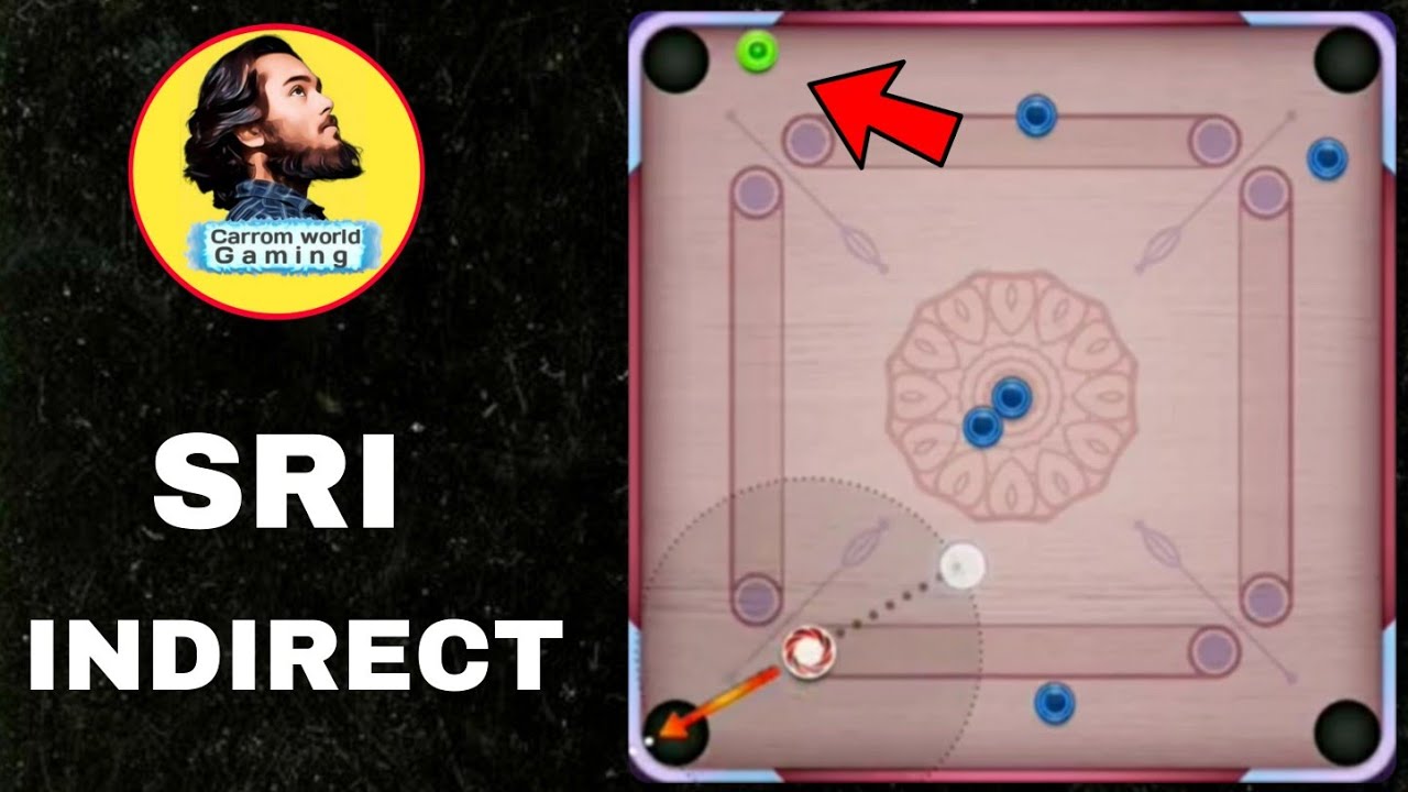 Pro 😎 Indirect Shot by Sri 🔥 | Singapore Super Indirect Shot 🤩 | Carrom Pool  #shorts