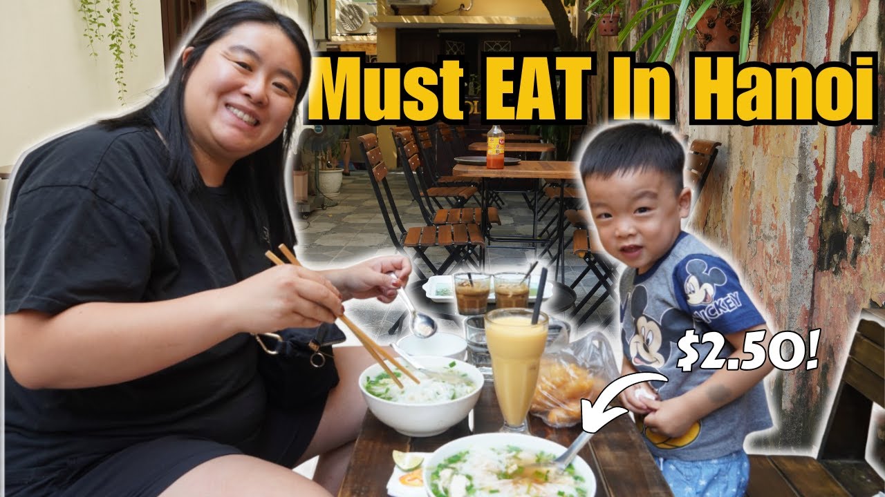 $2.50 Chicken Pho to Michelin Cha Ca: A Day of Eating in Hanoi, Vietnam 🇻🇳