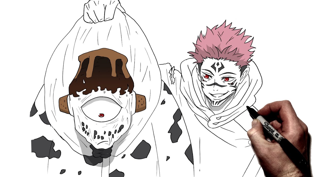 How To Draw Sukuna vs Jogo | Step By Step | Jujutsu Kaisen