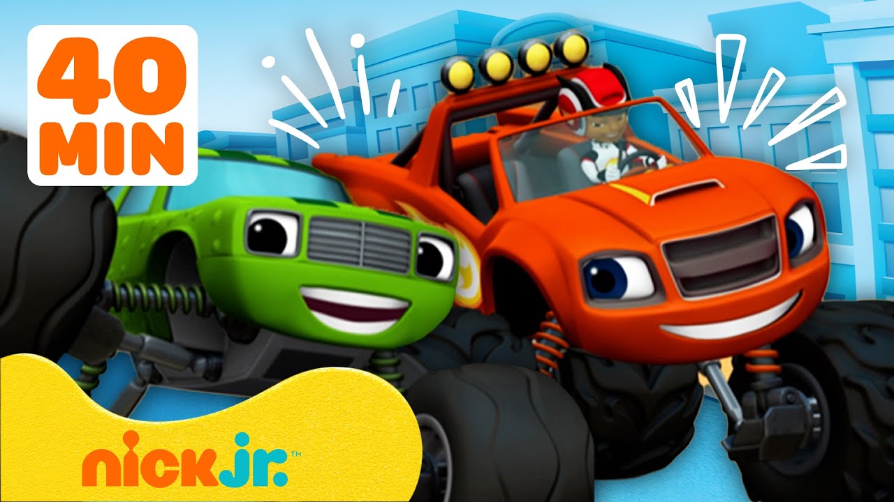 Blaze y Los Monster Machines | Los MEJORES rescates y carreras de Pickle y Blaze | Nick Jr.