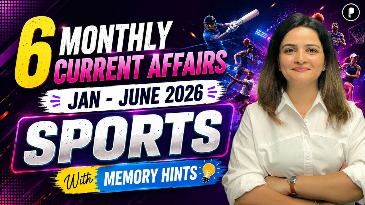 6 Months Current Affairs 2026 | Sports Jan&ndash;June 2026 with Memory Tricks