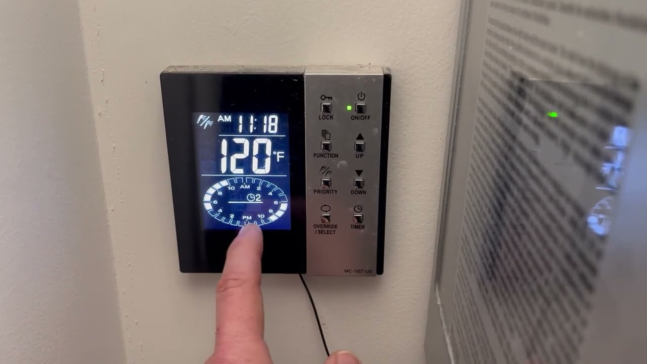 How to reset Rinnai recirculating hot water heater after a power outage