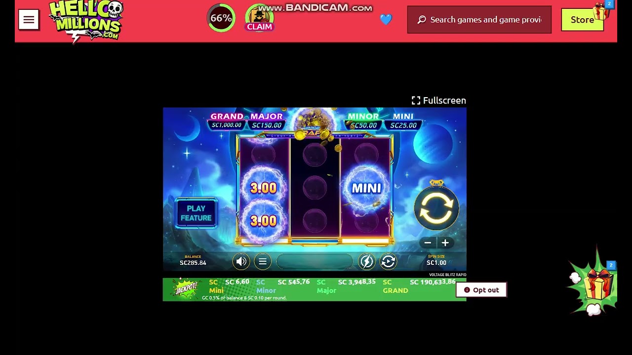 Played on Hello Millions. Rapid Vortex/Blitz