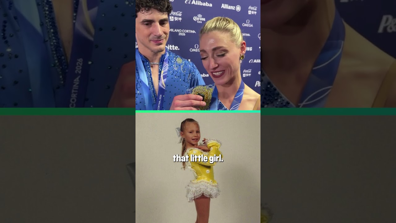Piper Gilles&rsquo; reaction to a picture of her younger self after becoming an Olympic medallist ❤️🥉