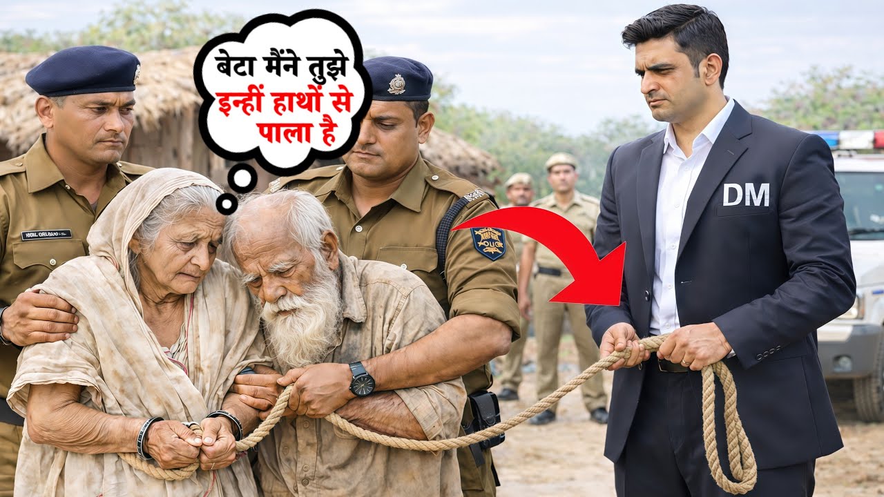 DM बनने के बाद बेटा अपने गरीब माँ बाप को गिरफ्तार करने पहुँचा... आगे जो हुआ, पूरा गाँव रो पड़ा